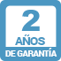 2 años de garantía
