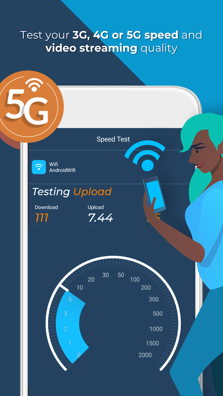 Prueba de velocidad 5G y 4G en la app OpenSignal
