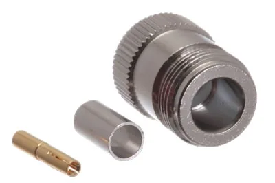 Conector N hembra de crimpar para cable LMR/HDF-240