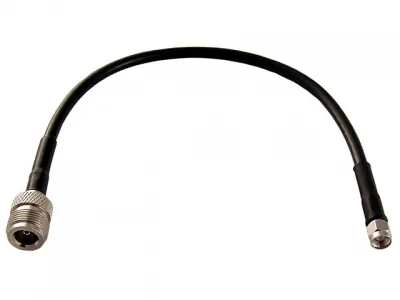 Pigtail LMR-240 0,25 m, SMA macho a N hembra