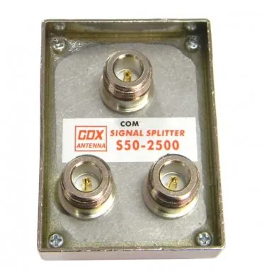 Divisor externo de 2 vías 800-2500 MHz, conectores N hembra