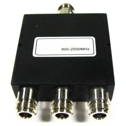 Divisor compacto de 3 vías 800-2500 MHz, conectores N hembra