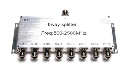 Divisor Wilkinson compacto de 8 vías 800-2500 MHz