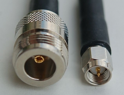 LMR240 Coaxial Pigtail Cable SMA-Male to N-Female Connector (0.25m) alternative view - BOSSRF-P-SMNH